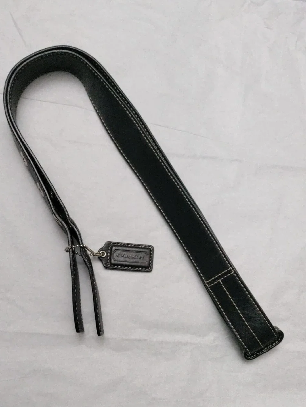 Coach Black/Brown Leather Handbag Straps